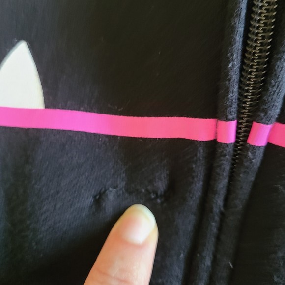 So So Happy Zip Up Black Hoodie Size Size XS - Picture 6 of 11